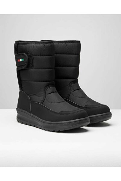 PAPUCUMUN DÜNYASI Waterproof Non-Slip Sole Fur Inside Long Boots Snow Boots f...