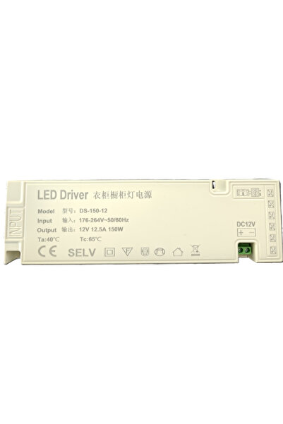 Contact Electric Sursa de alimentare pentru module/aplice led mobila, 12V DC, 12.5A, 150W, DS-150-12