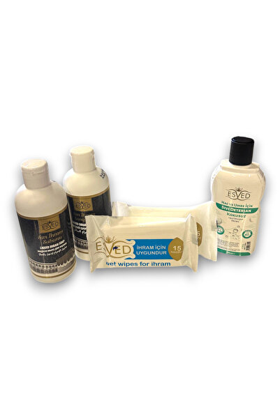 ESVED Kokusuz İhram Seti – Hac ve Umre İçin Özel Üretim 4’lü Temizlik Seti