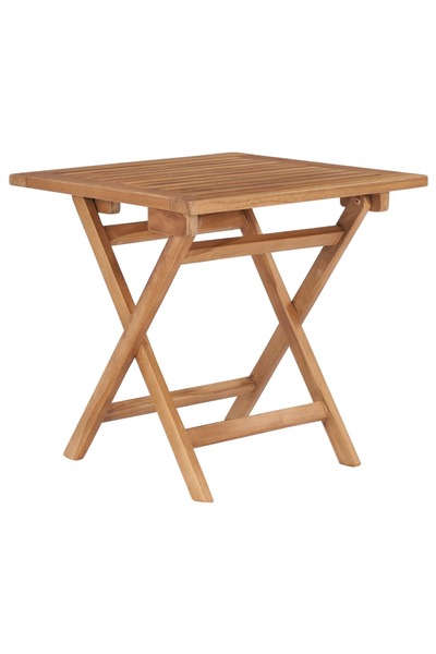 vidaxl Folding Garden Table 45x45x45 cm Solid Teak Wood