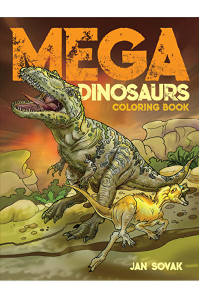 Dover Pubn Inc Carte de colorat Mega Dinozauri