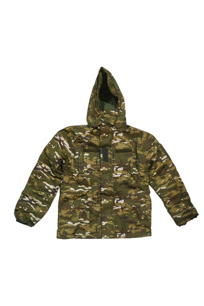 Avcı Kalın Kumaş İçi Polarlı Kamuflaj Montu - XXL