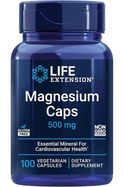 Life Extension Magnesium Magnezyum Complex 500 mg Citrate and Succinate 100 V...