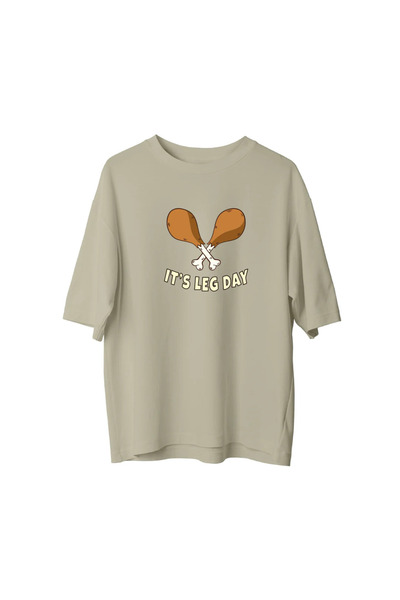 CANDLEMASTORE It's Leg Day - Oversized T-Shirt