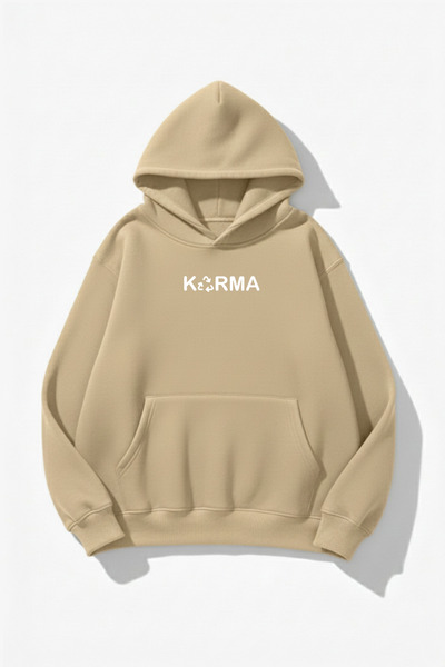 uyguntarz Hanorac unisex cu textura moale Karma Heart cu imprimeu Design supr...