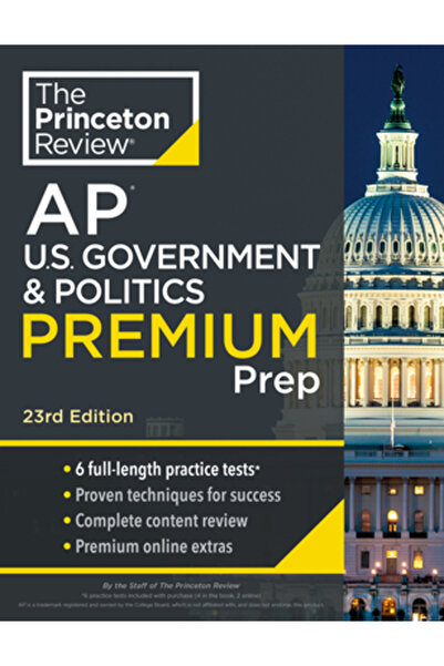 Princeton Review Pregătire Premium pentru Guvern și Politică SUA AP, Ediția a...