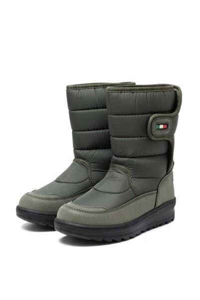 PAPUCUMUN DÜNYASI Waterproof Non-Slip Sole Fur Inside Long Boots Snow Boots f...