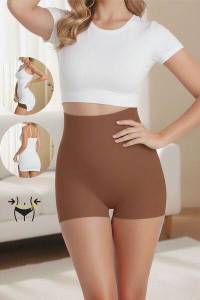 MİSTİRİK Gretola Model Shaping / Sculpting High Waist Laser Boxer Corset Coffee Color