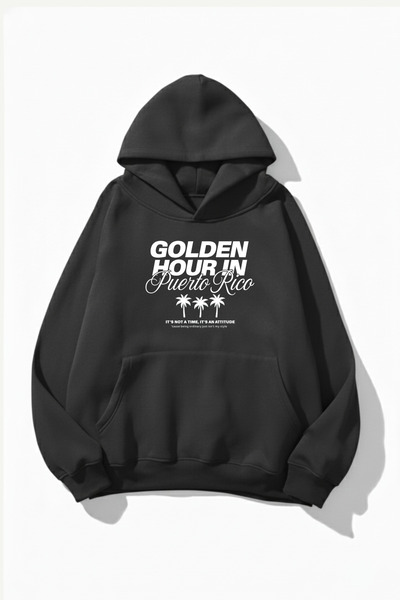 uyguntarz Φούτερ με κουκούλα Unisex με μαλακή υφή Golden Hour με τύπωμα Desig...