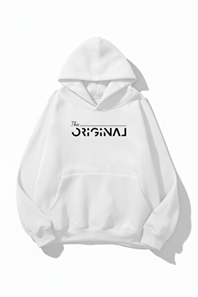 uyguntarz Unisex Soft Textured Original Printed Design Oversized 3 Thread Hoo...