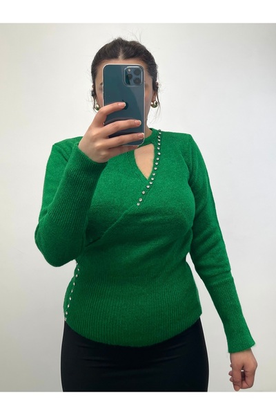 NİSUM MODA Stoned Yumoş Knitwear Blouse