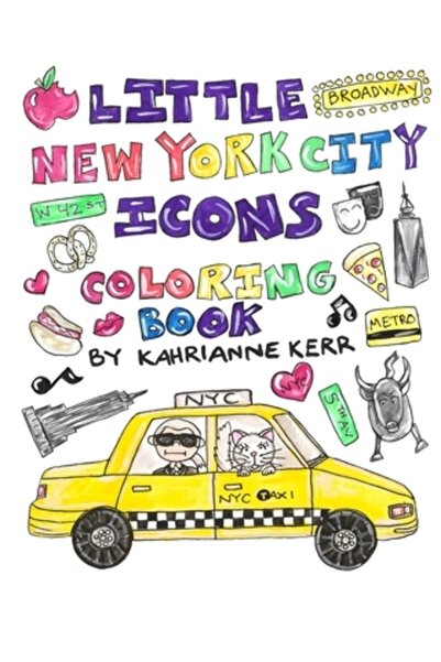 Blurb Inc Carte de colorat cu mici icoane ale orașului New York