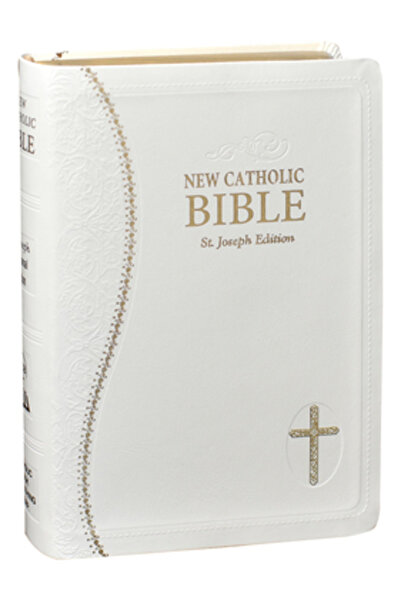 Catholic Book Pub Corp Noua Biblie Catolică Med. Print Dura Lux (Alb)