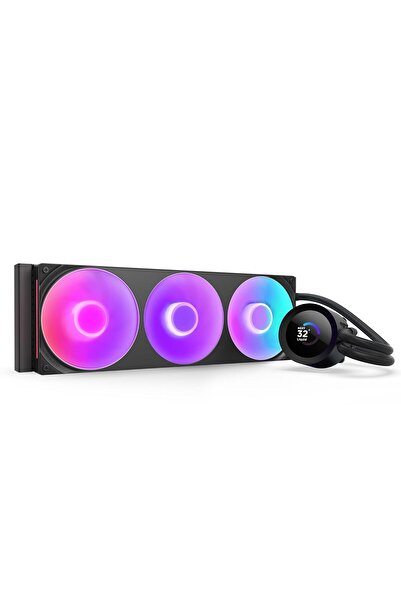 Nzxt مبرد المعالج السائل Kraken Plus 360 RGB - مبرد سائل متكامل - مشعاع 360 مم - مروحة إطار واحدة F360 RGB Core -