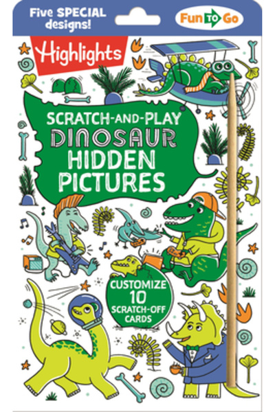 Highlights Pr Imagini ascunse cu dinozauri de tip Scratch-and-Play