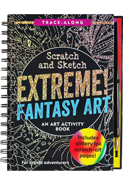 Peter Pauper Scratch & Sketch Extreme Fantasy Art (Trace Along)