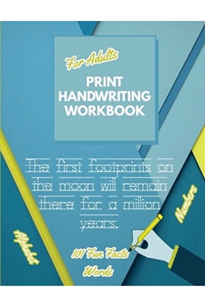 Lulu Pr Caiet de lucru pentru scrisul de mână tipărit pentru adulți: Îmbunătă...