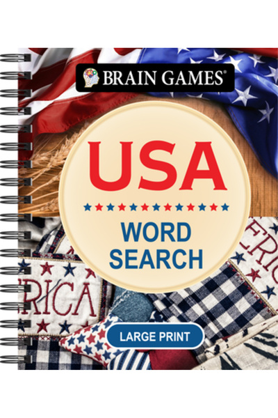 Pubn Intl Jocuri Creiere - Căutare de Cuvinte SUA - Litere Mari