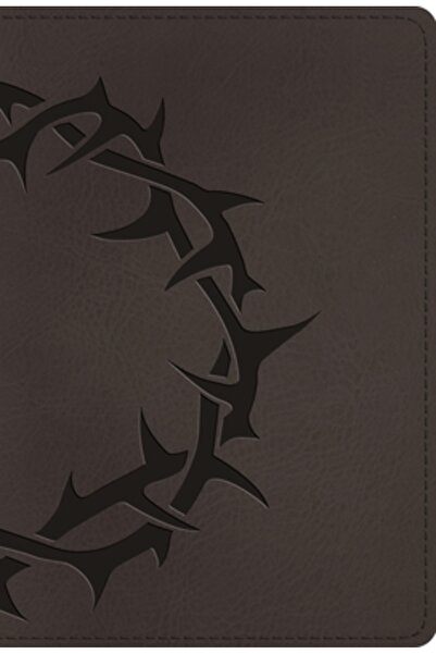 Crossway Books Biblia compactă ESV cu caractere mari (Trutone, cărbune, model...