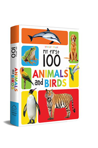 Wonder House Books Primele mele 100 de animale și păsări: Cărți cartonate căp...