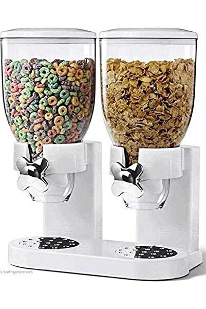 festive Dual Cereal Dispenser 3.5Litre Classic Dry Food Canister