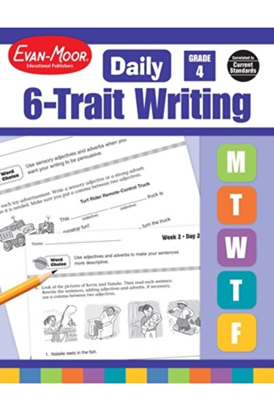 Evan-Moor Educational Publishers Scriere zilnică cu 6 trăsături, clasa a IV-a