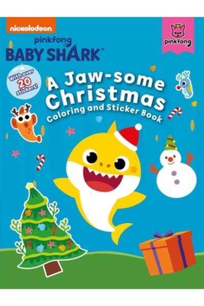 Little Bee Books Pinkfong Pui de Rechin: O Carte de Colorat și Abțibilduri de...