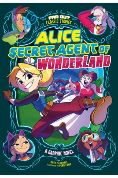 Stone Arch Books Alice, agent secret în Țara Minunilor: un roman grafic