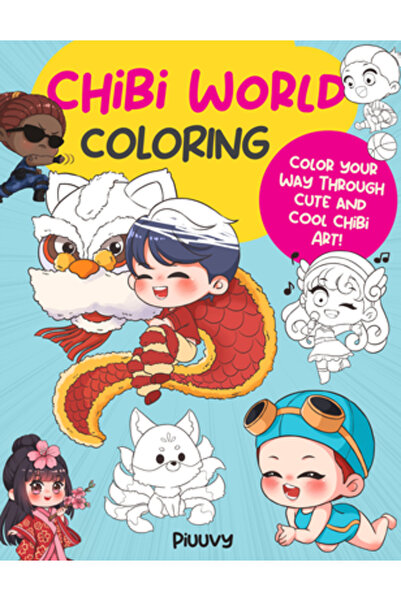 Walter Foster Pub Inc Colorat în lumea Chibi: Colorează-ți drumul prin artă C...