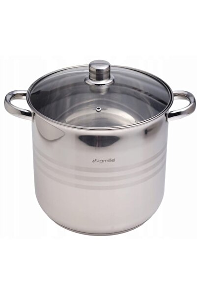 Kamille Stainless Steel Pot 13 L with Lid