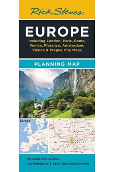 Avalon Travel Publ Harta de planificare a Europei de la Rick Steves: Inclusiv...