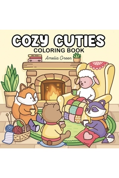 INDEPENDENT CAT Cozy Cuties: Carte de colorat pentru adulți și adolescenți cu...