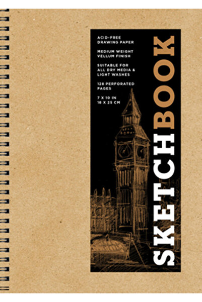 Sterling Publ Co Inc Caiet de schițe (Kraft spiralat mediu de bază)