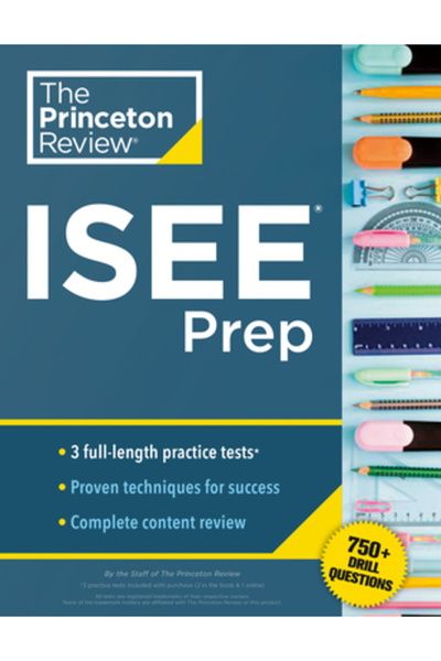 Princeton Review Pregătire ISEE: 3 teste practice + recapitulare și tehnici +...