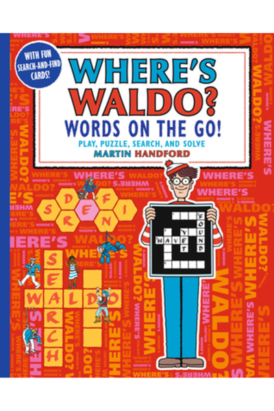 Candlewick Books Unde e Waldo? Cuvinte din mers!: Joacă-te, Puzzle-uri, Caută și Rezolvă