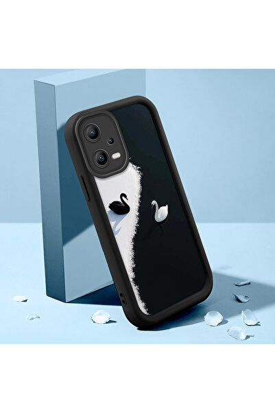 Hontinga حافظة هاتف من السيليكون الناعم المتوافقة مع هاتف Redmi Note 12 5G مض...