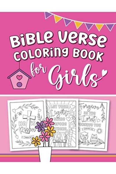 INDEPENDENT CAT Carte de colorat cu versete biblice pentru fete