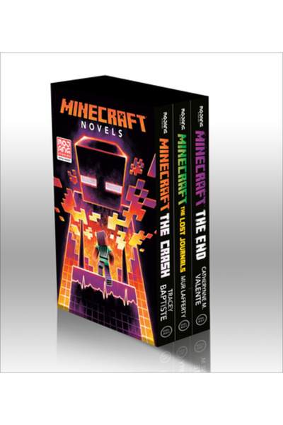 Delrey Trade Cutie cu 3 cărți din romanele Minecraft: Minecraft: Prăbușirea, ...