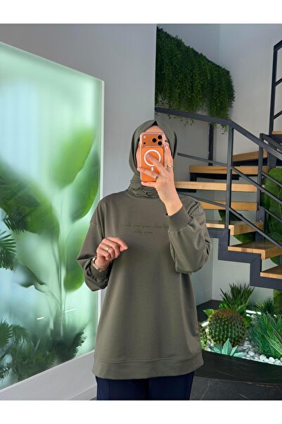 İkoll Cămașă de bază Tonaton cu imprimeu de culoare kaki, lucioasă