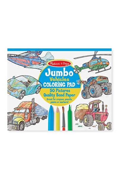 Melissa & Doug Jumbo Coloring Pad - Vehicles