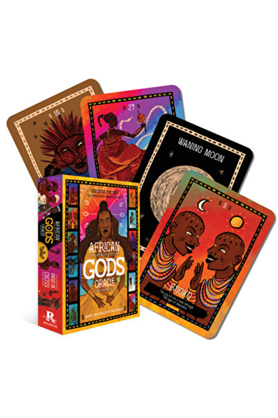 Rockpool Pub Oracolul Zeilor Africani: Magia și vrăjile Orisha (36 de cărți aurite și ghid color de 128 de pagini)