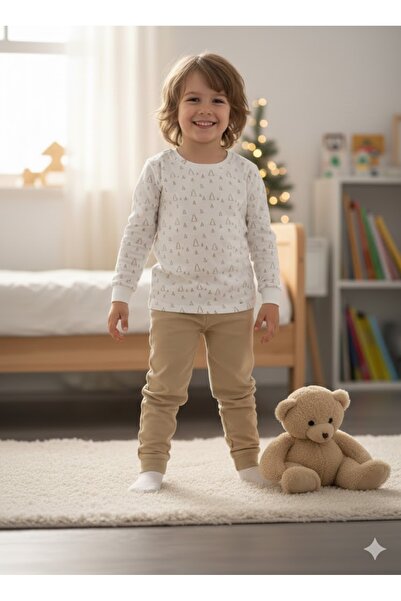 Wogi Çocuk %100 Pamuklu Pijama Takımı Alt Üst