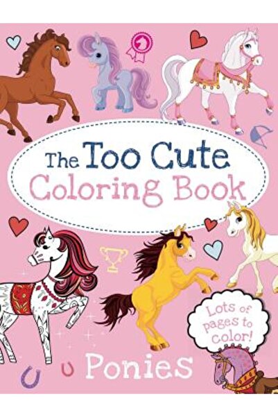 Little Bee Books Cartea de colorat prea drăguță: Ponei