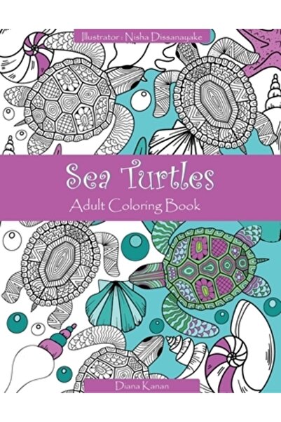 INDEPENDENT CAT Țestoase marine: Carte de colorat pentru adulți