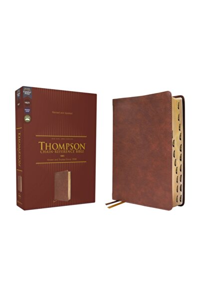 Zondervan Biblia Nkjv, Thompson Chain-Reference, Leathersoft, maro, litere ro...