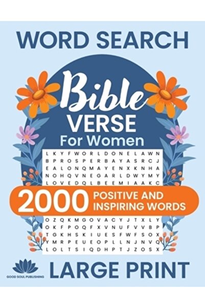INDEPENDENT CAT Verset biblic de căutare de cuvinte pentru femei (cu litere mari): Jocuri de inteligență pozitive și inspiratoare, puzzle de căutare de cuvinte