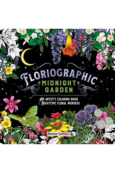 Castle Point Floriografie: Grădina de la miezul nopții: Carte de colorat a un...