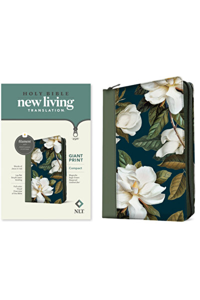 Tyndale House Publ Biblia NLT compactă cu imprimeu gigantic și fermoar, ediți...