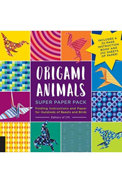Creative Pub Intl Pachet de hârtie Origami Animals Super: Instrucțiuni de pli...