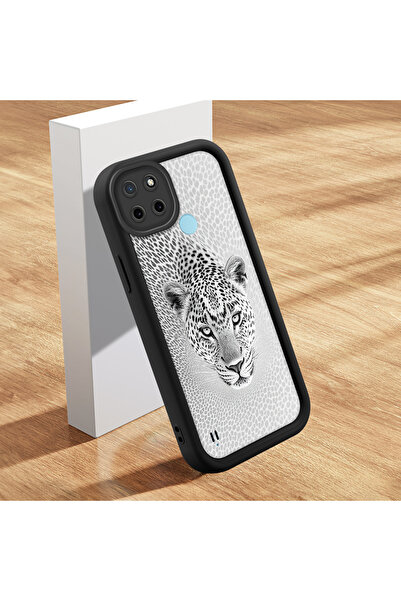 Hontinga حافظة هاتف من السيليكون الناعم المتوافقة مع هاتف Realme C21Y/C25Y مض...